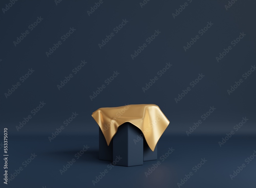 Poster 3d background scene with podium. minimal product display mockup with geometric shape object. 3d rend