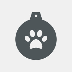 Tree ball toy decoration quality vector illustration cut