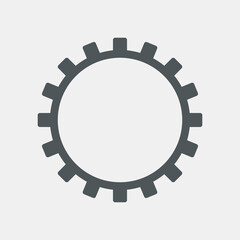 Gear cog mechanism icon quality vector illustration cut