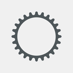 Gear cog mechanism icon quality vector illustration cut