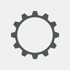 Gear cog mechanism icon quality vector illustration cut