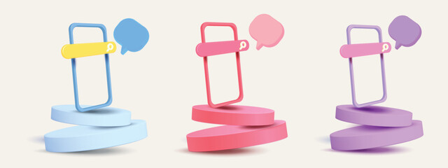 online shopping on phone buy sell business digital  web banner application money advertising payment ecommerce vector illustration search podium