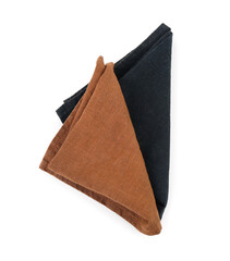 Kitchen napkins on white background