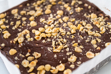 Chocolate hazelnut fudge