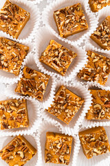Pumpkin spice fudge with pecans