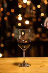 Celebrate whiskey a friendly party in restaurant.