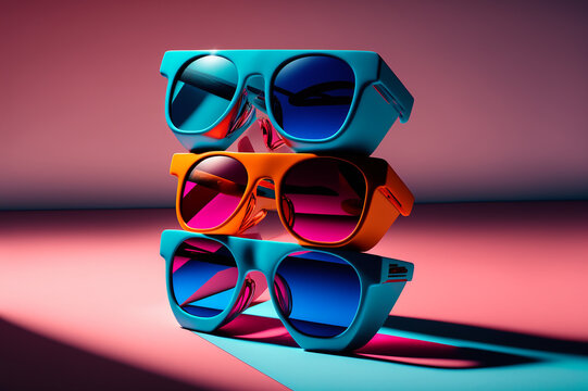 3d Glasses With Reflection