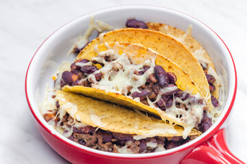 tacos with minced beef meat