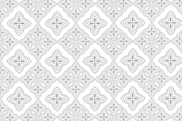 Seamless pattern with decorative shapes