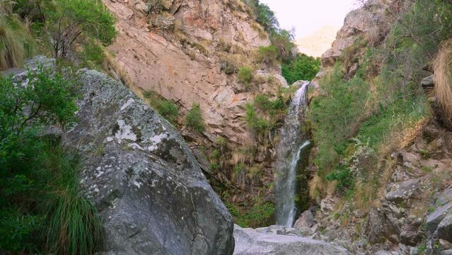 Salto del Tabaquillo, famous trekking destination in San luis, Argentina.