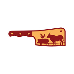 Butcher shop logo design