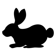 Silhouette Rabbit Illustration