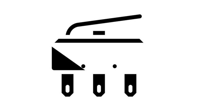 push button switch glyph icon animation