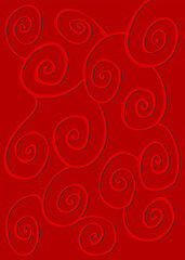 Abstract background with cute curly line pattern