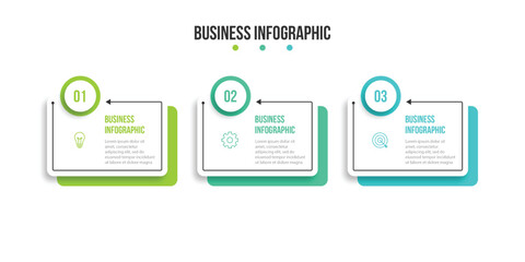 Timeline infographic design element and number options. Business concept with 3 steps. Can be used for workflow layout, diagram, annual report, web design. Vector business template for presentation.