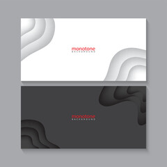 Monotone Black and White Background Vector Illustration
