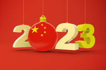 2023 Year With China Flag