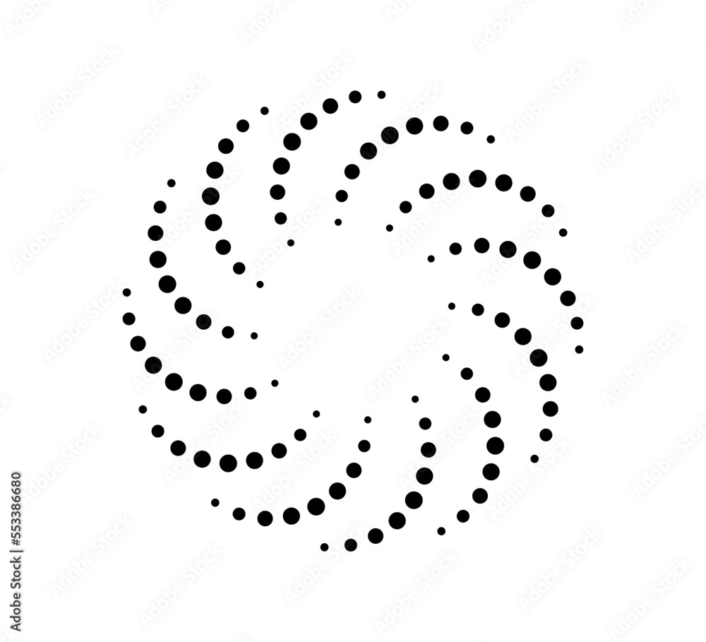 Poster dot radial circle lines. circular radiating speed geometric lines. sun star rays symbol. abstract ha
