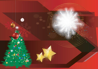 Special offer, Christmas sale, up to Sale off, red discount banner
