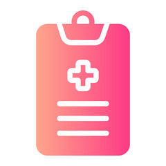 Fototapeta premium medical report gradient icon