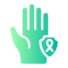 Obraz premium support gradient icon