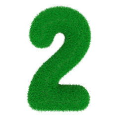 grass number 2 green with generative AI