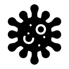 virus glyph icon