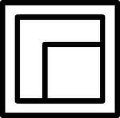 Square Shape Vector Icon 
