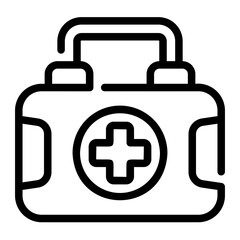 Obraz premium frist aid line icon