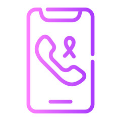 mobile service gradient icon