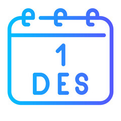calendar gradient icon