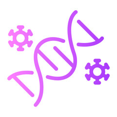 Fototapeta premium dna gradient icon