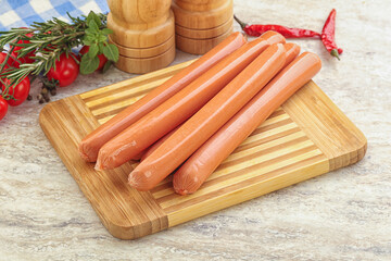 Boiled Pork sausages for brakfast