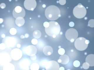 Obraz premium 青色の雪のようなキラキラ美しく輝くピンボケ背景