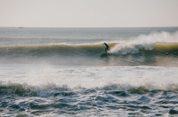 surfing the waves