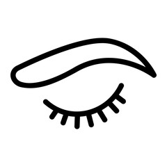 Fototapeta premium eyebrow line icon