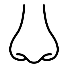 nose outline icon