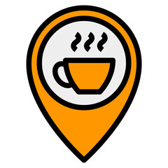 coffee filled outline icon