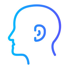 head gradient icon