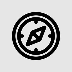 Compass icon in line style about travel, use for website mobile app presentation