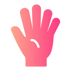 hand gradient icon