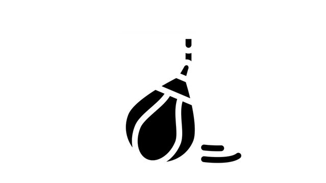 pear for exercising glyph icon animation