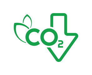 reducing CO2 emissions to stop climate change. green energy background	