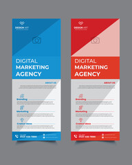 Free victor modern business rack card or dl flyer templates