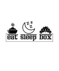 eat sleep box svg