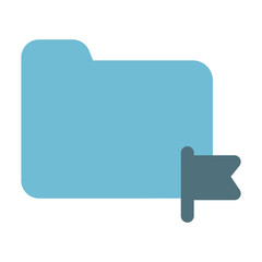 Folder Icon Solid Two Color