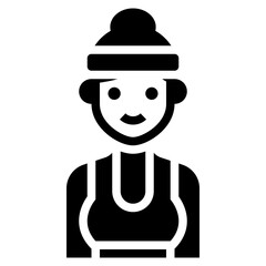 exercise glyph icon