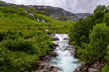 Fototapeta na wymiar The mountains of Western Norway.