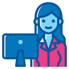 working two tone icon