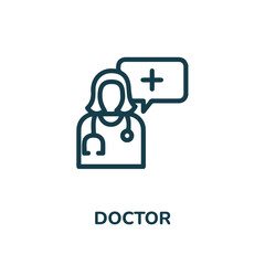 doctor icon vector. doctor icon vector symbol illustration. modern simple vector icon for your design. medical icon vector